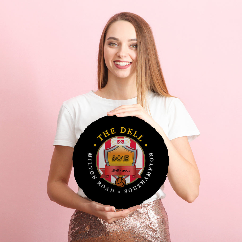Southampton The Dell - Football Legends - Circle Cushion 14"