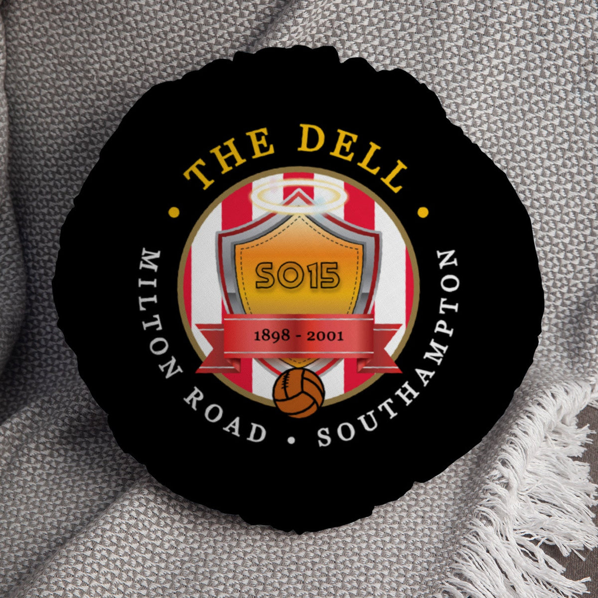 Southampton The Dell - Football Legends - Circle Cushion 14"