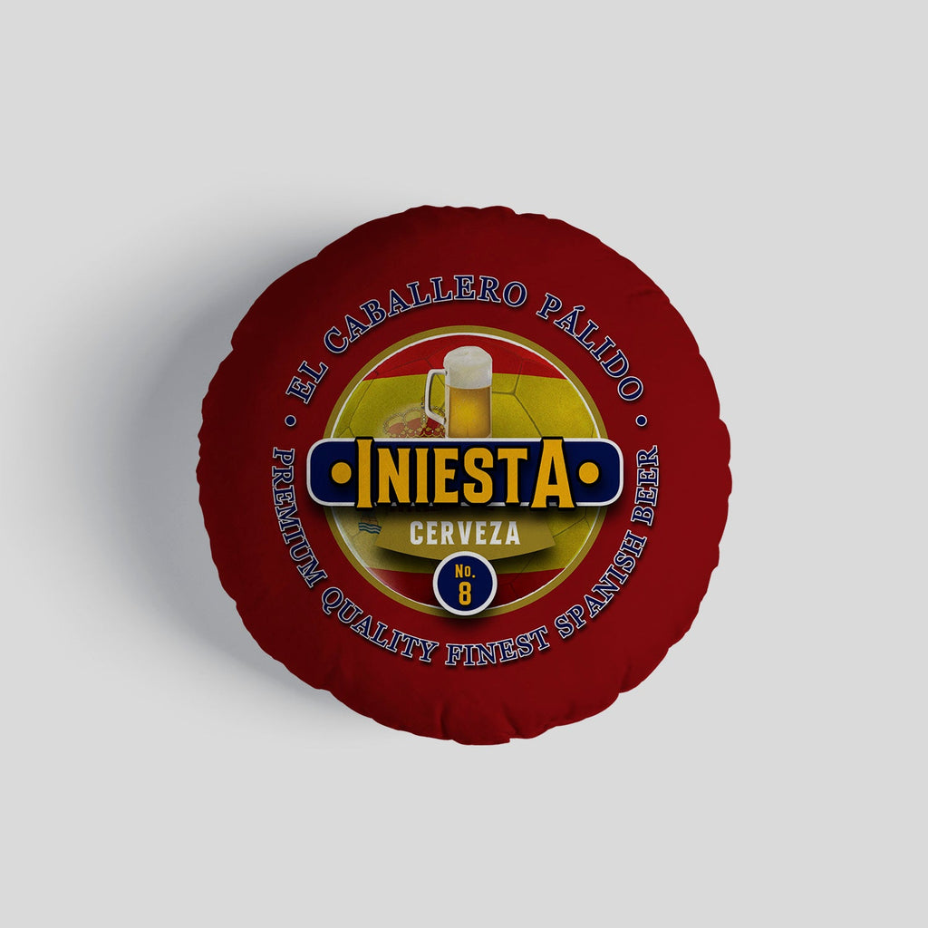 Spain Iniesta  - Legend Collection - Circle Cushion 14"