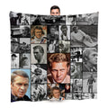Steve McQueen Montage Celebrity Fleece Throw - Large Size 150cm x 150cm