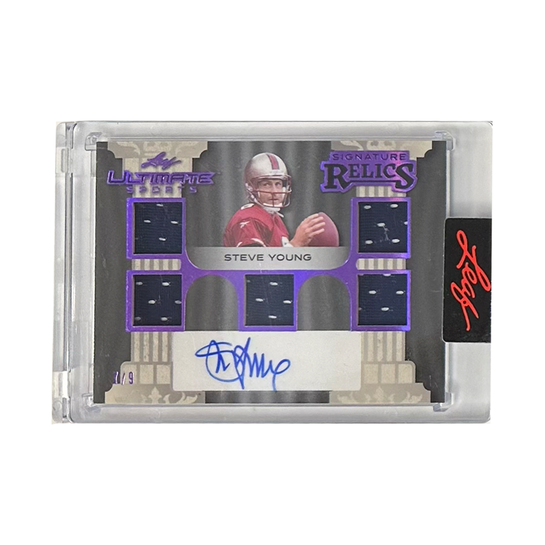 Leaf Signature Relics Steve Young 7/9