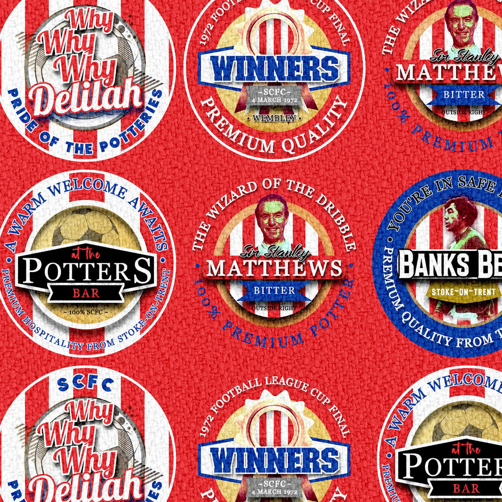 Stoke - Football Legends - Microfibre Beach Towel - 150cm x 75cm