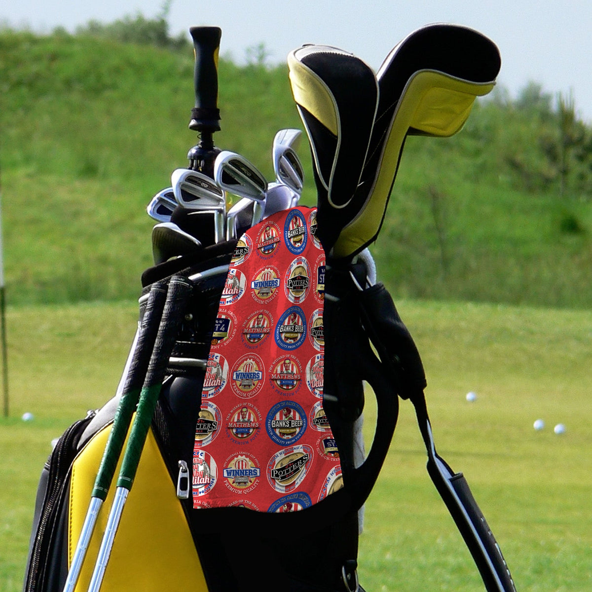 Stoke - Football Legends - Retro Lightweight, Microfibre Golf Towel