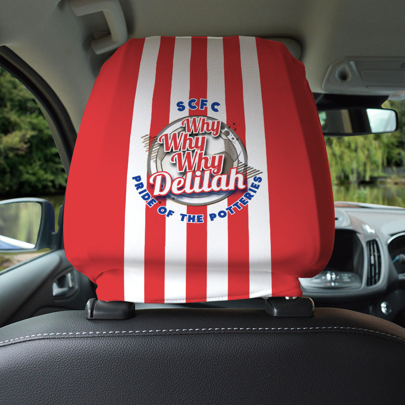 Stoke Delilah_- Football Legends - Headrest Cover