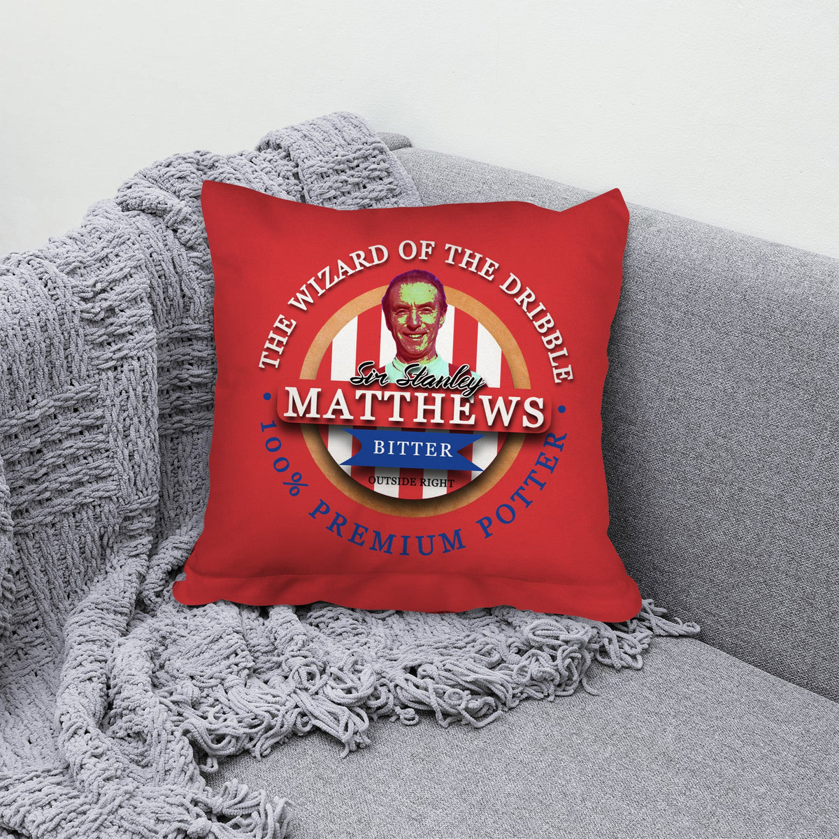 Stoke Matthews - Football Legends - Cushion 10"