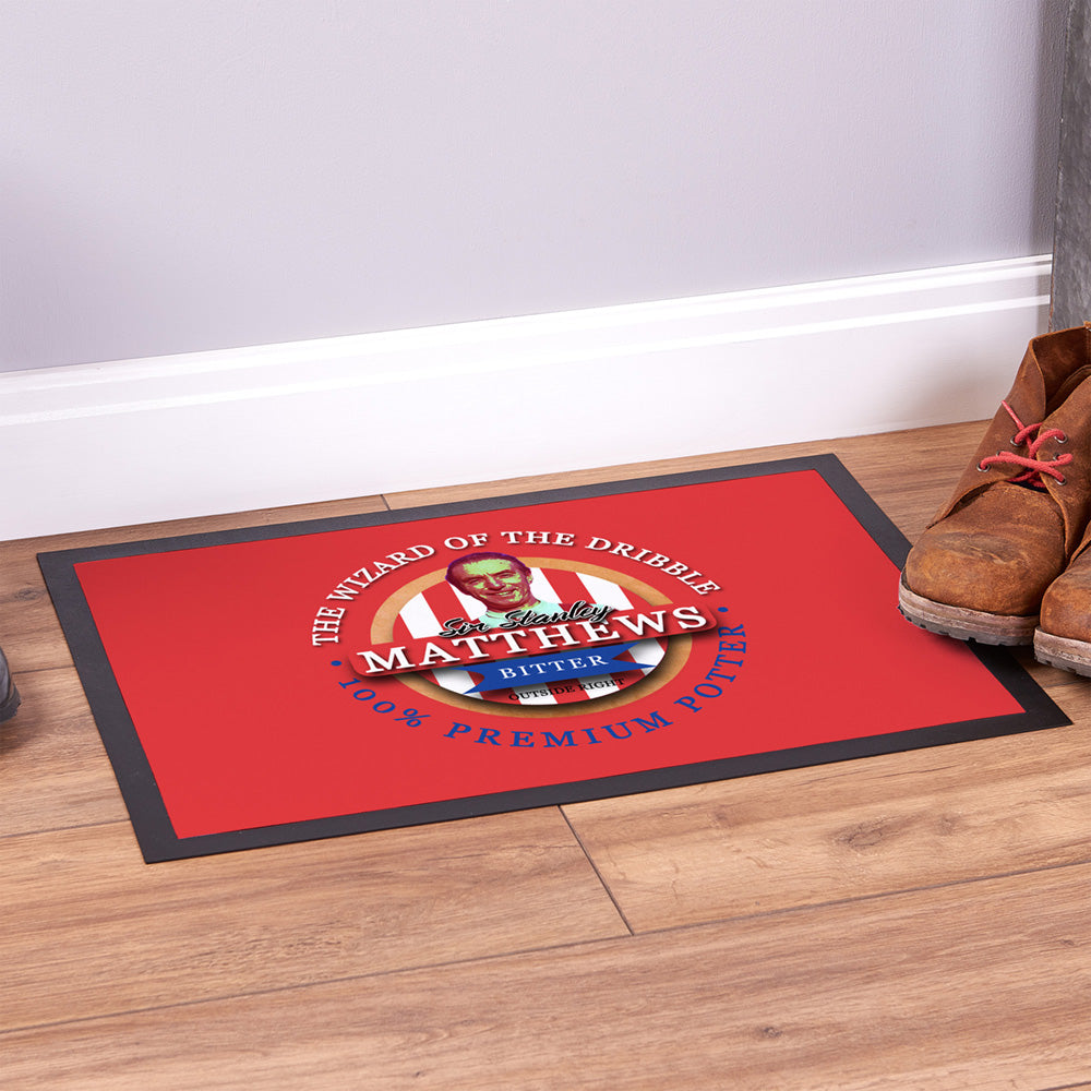 Stoke Matthews  - Football Legends - Door Mat -60cm X 40cm