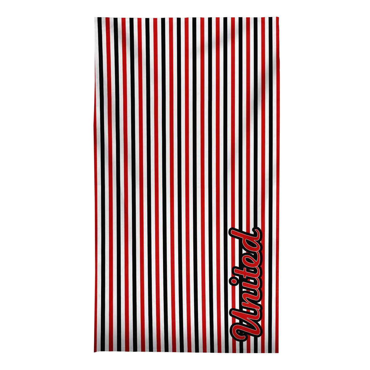 Manchester Red - Stripes - Microfibre Retro Beach Towel - 150cm x 75cm