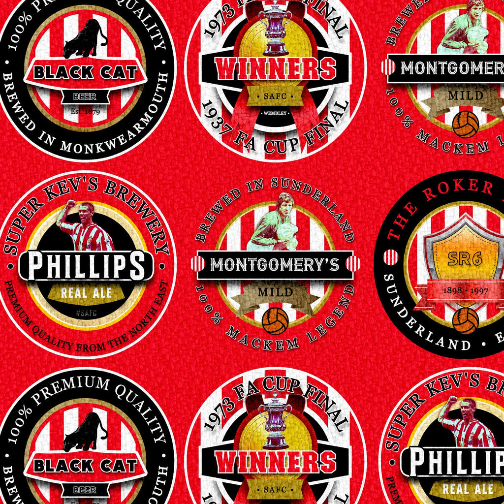 Sunderland - Football Legends - Microfibre Beach Towel - 150cm x 75cm
