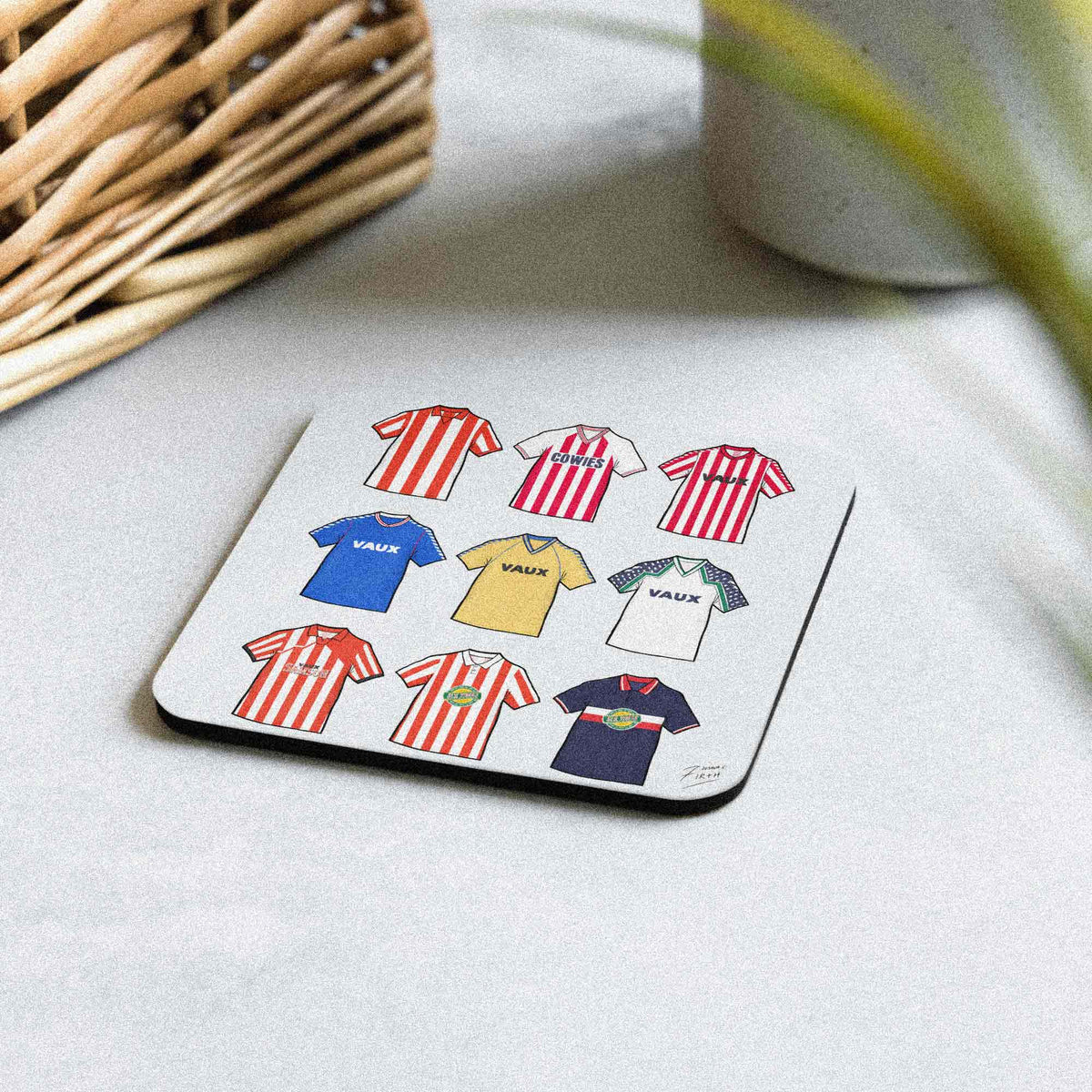 Sunderland Retro Shirts Memorabilia Football Coaster