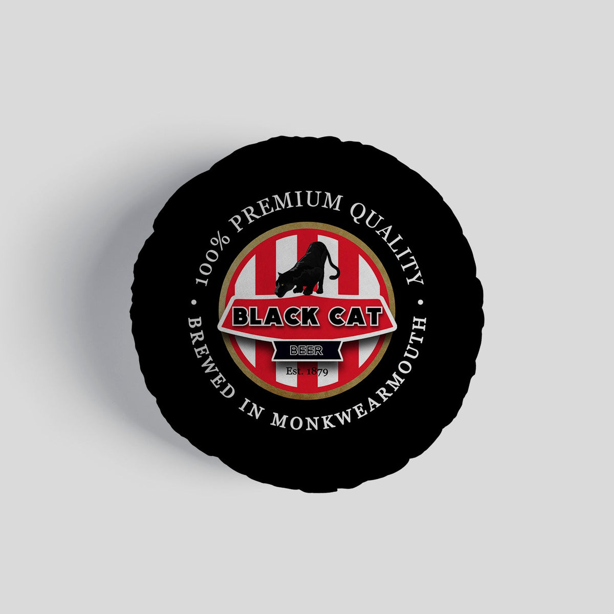 Sunderland Black Cat - Football Legends - Circle Cushion 14"