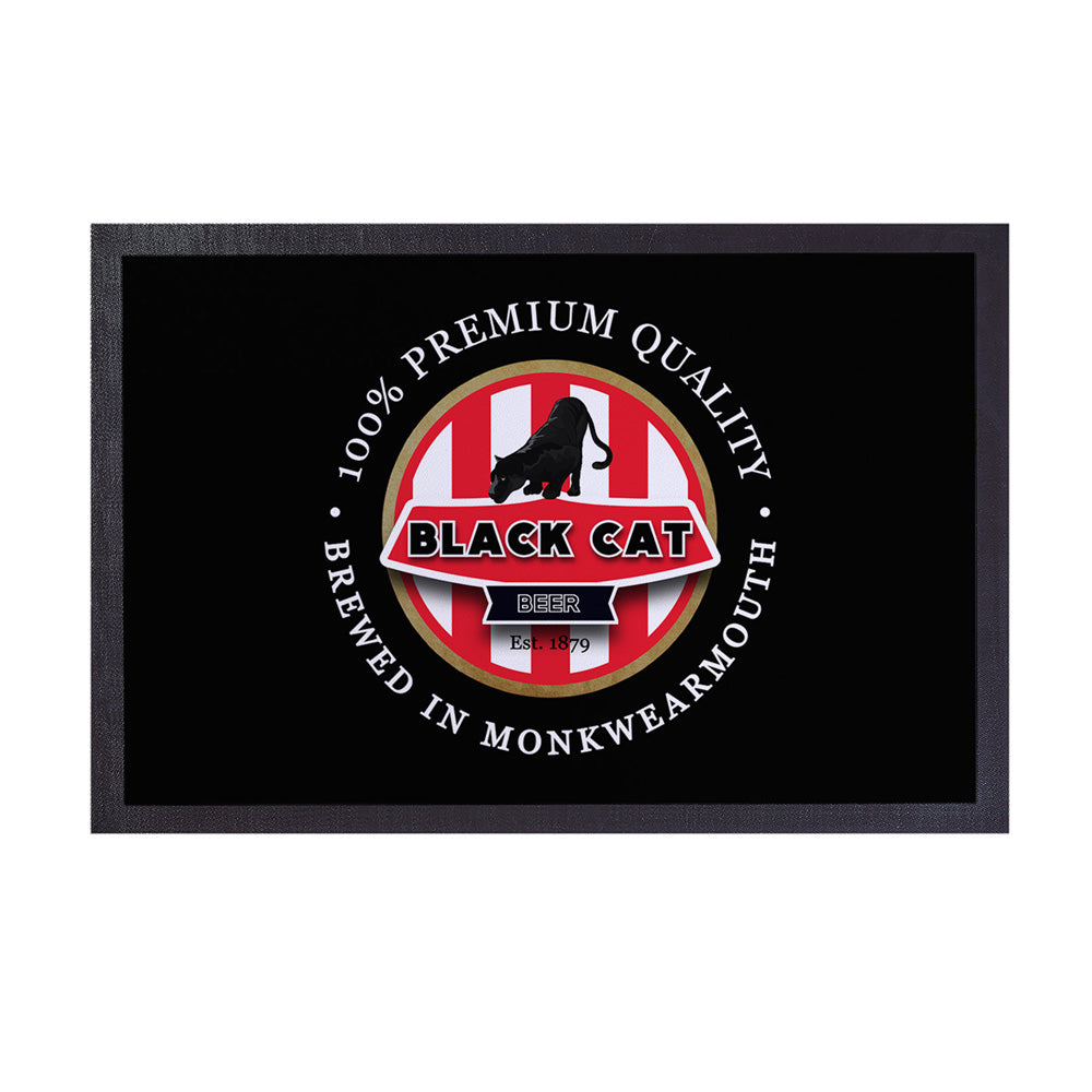 Sunderland Black Cat  - Football Legends - Door Mat -60cm X 40cm