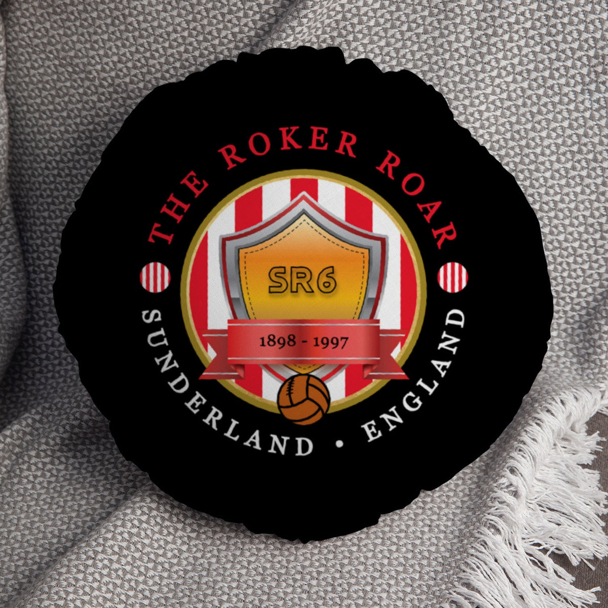 Sunderland Roker Roar - Football Legends - Circle Cushion 14"
