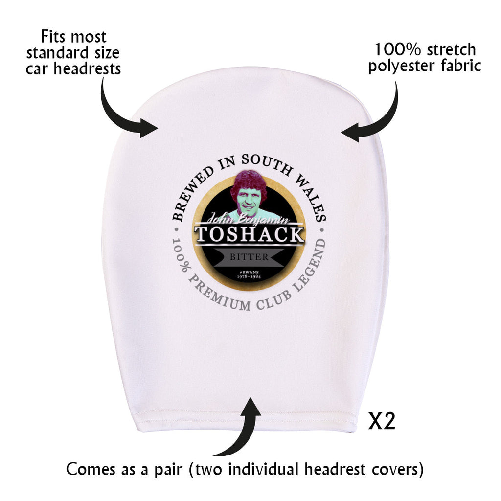 Swansea Toshack - Football Legends - Headrest Cover