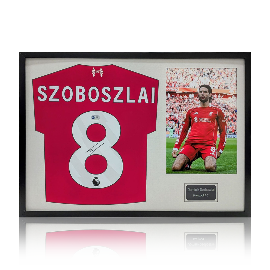 Dominik Szoboszlai Signed Liverpool 25/26 Shirt Classic Frame (ACG Cert)