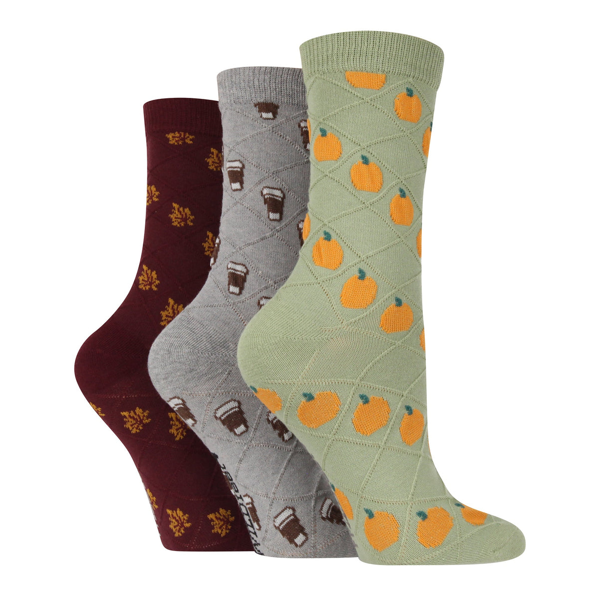 6 Pairs Ladies Multipack of Novelty Design Knitted Boot Socks | Autumn Socks