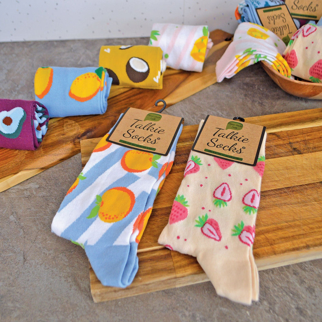 1 Pack Ladies Cotton Novelty Design Fruit Socks
