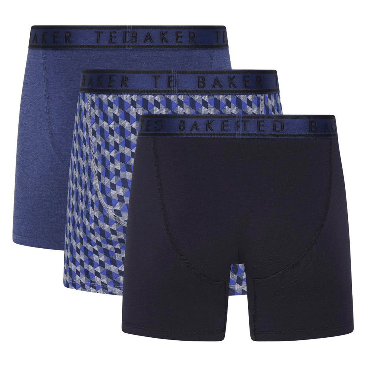 3 Pack Mens Soft Breathable Cotton Boxer Brief Underwear