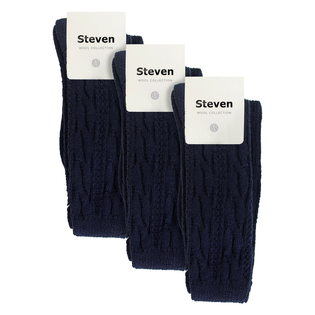 3 Pairs Ladies Extra Long Thigh High Over The Knee Wool Socks
