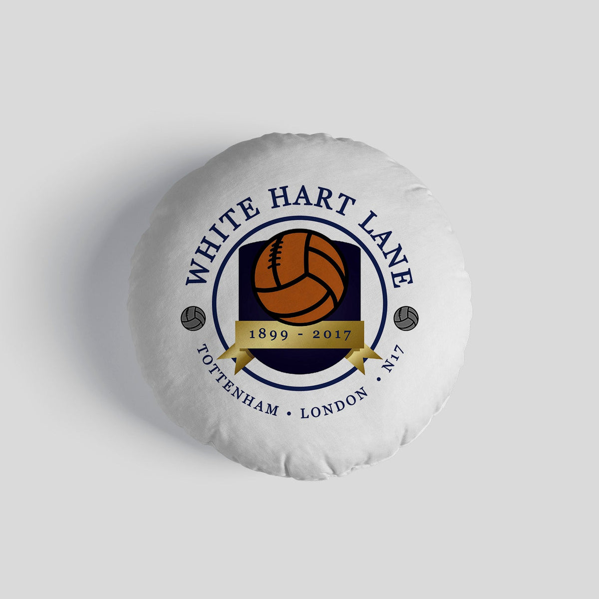 Totts White Hart Lane - Football Legends - Circle Cushion 14"