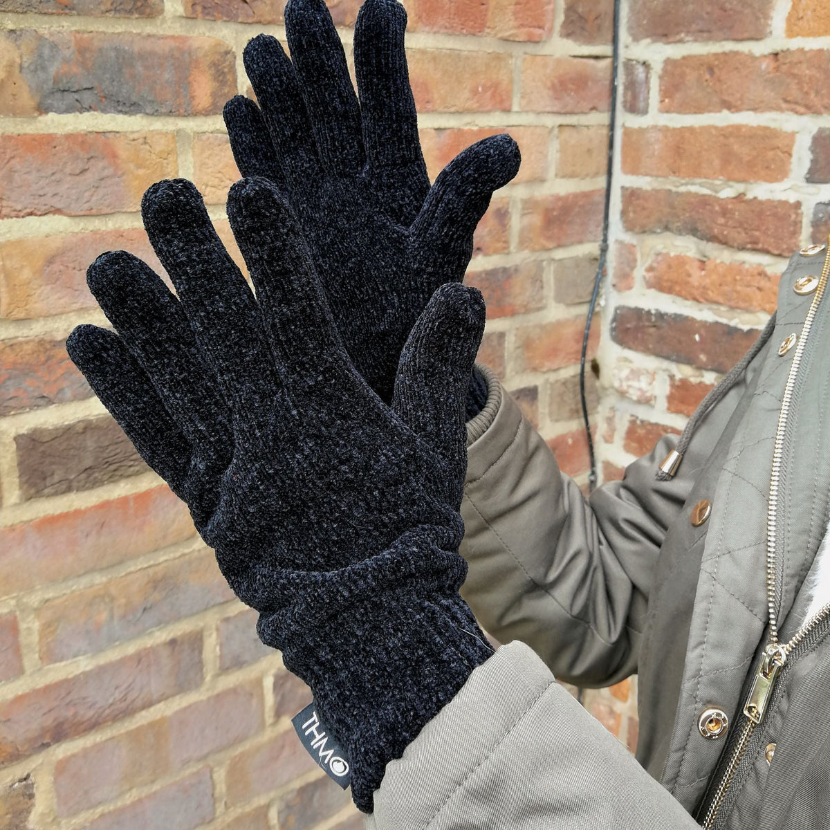 Ladies Outdoor Chenille 3M Fleece Lined Thinsulate Winter Gloves