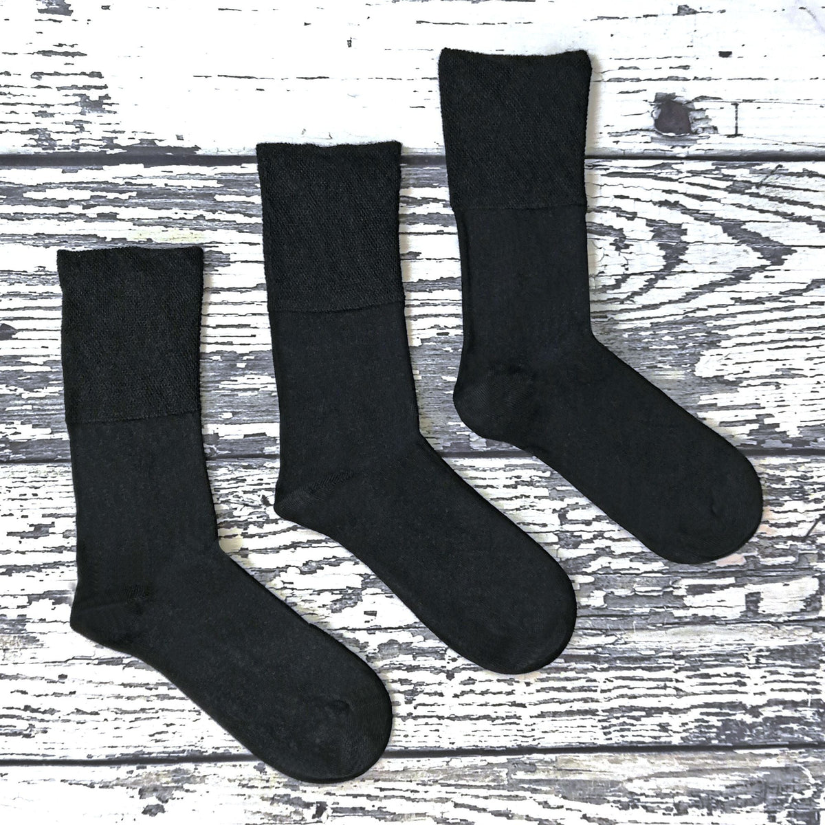 Mens Thin Non Elastic Thermal Diabetic Socks (Multipack Options)