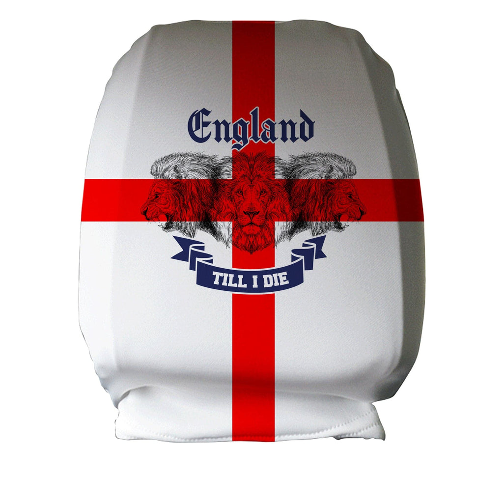 England Till I Die - Roaring Lions - Car Seat Headrest Covers Set