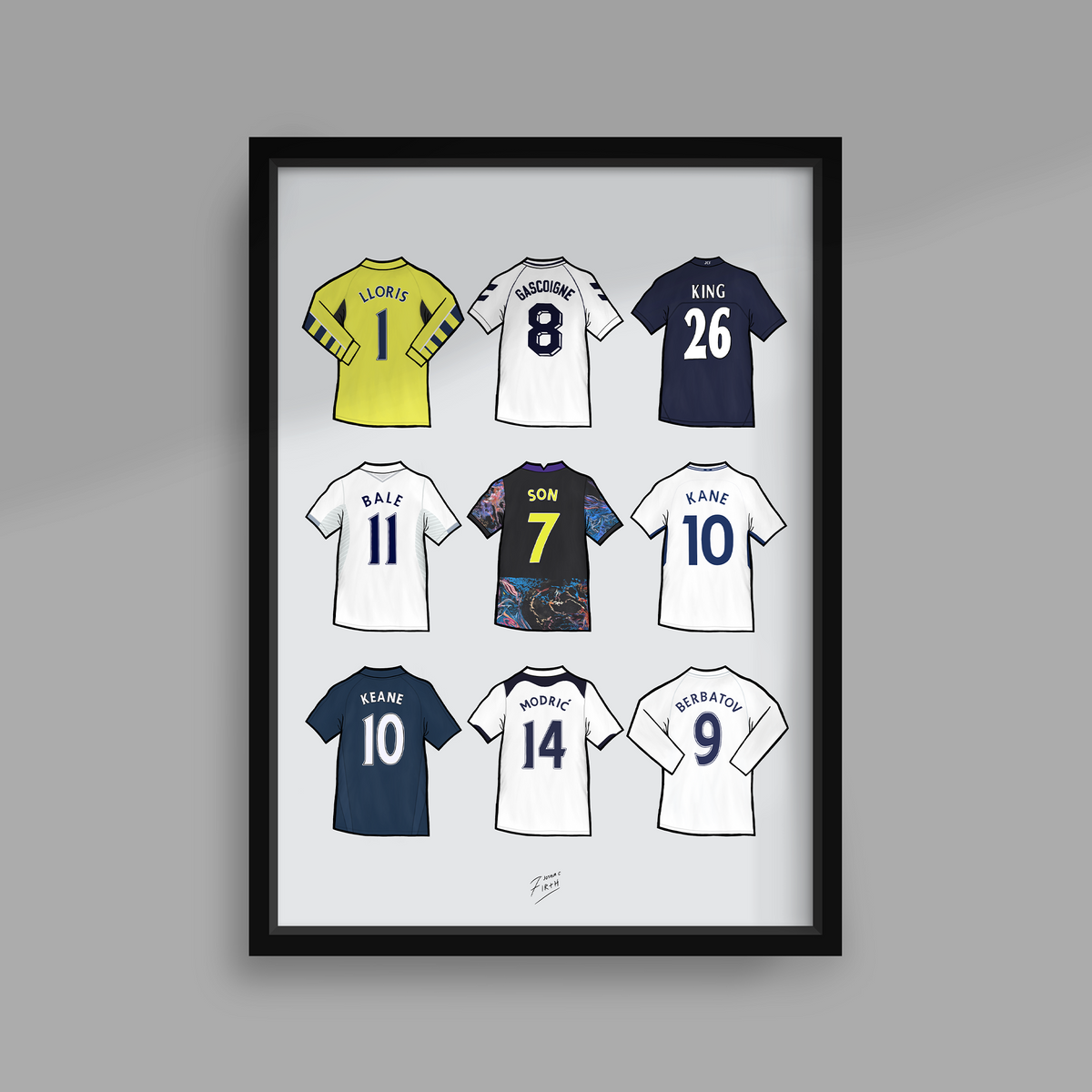 Tottenham Retro Shirts Print