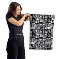 Princess Diana - B&W Collage - Memorabilia keepsake - Portrait Lightweight, Microfibre Tea Towel