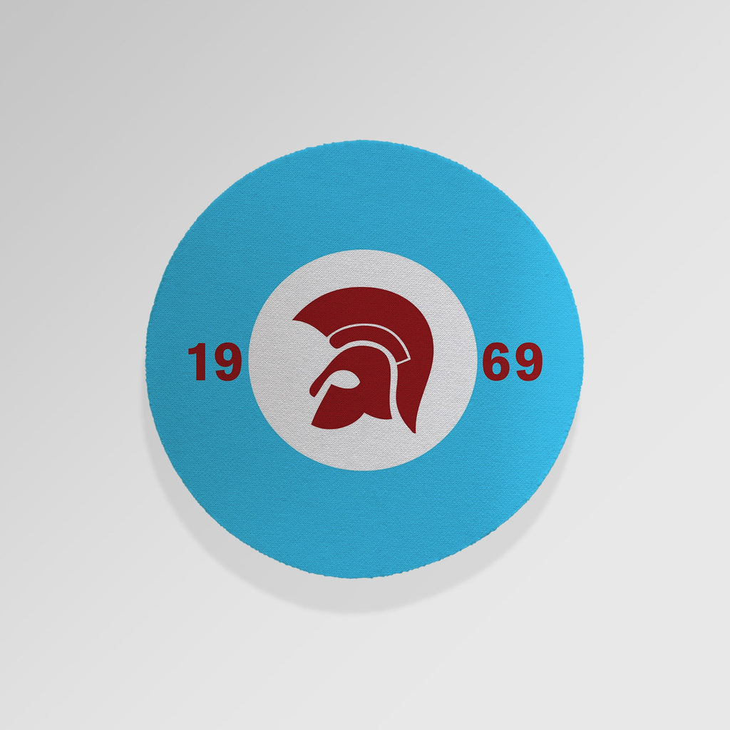Trojan Claret & Blue - Drinks Coaster - Round or Square