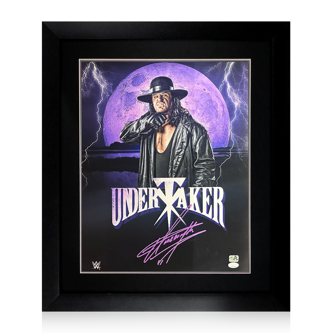 The Undertaker Signed 20x16 Image Deluxe Mount Frame (JSA)