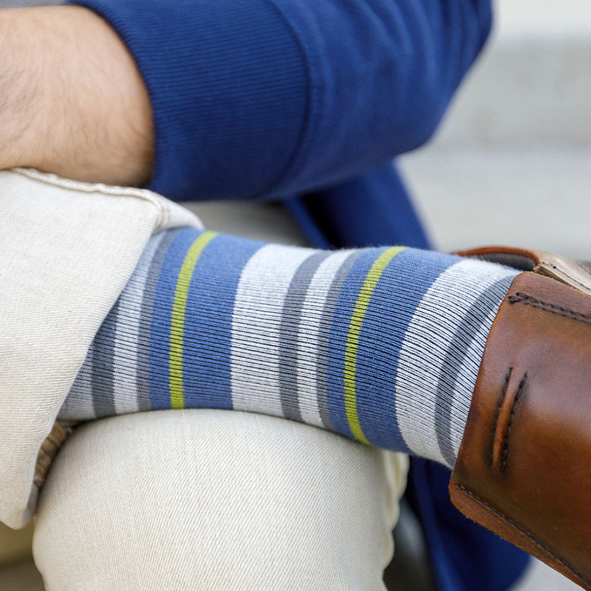 1 Pack Wide Calf Cotton Graduated Compression Socks | 15-20 mmHg