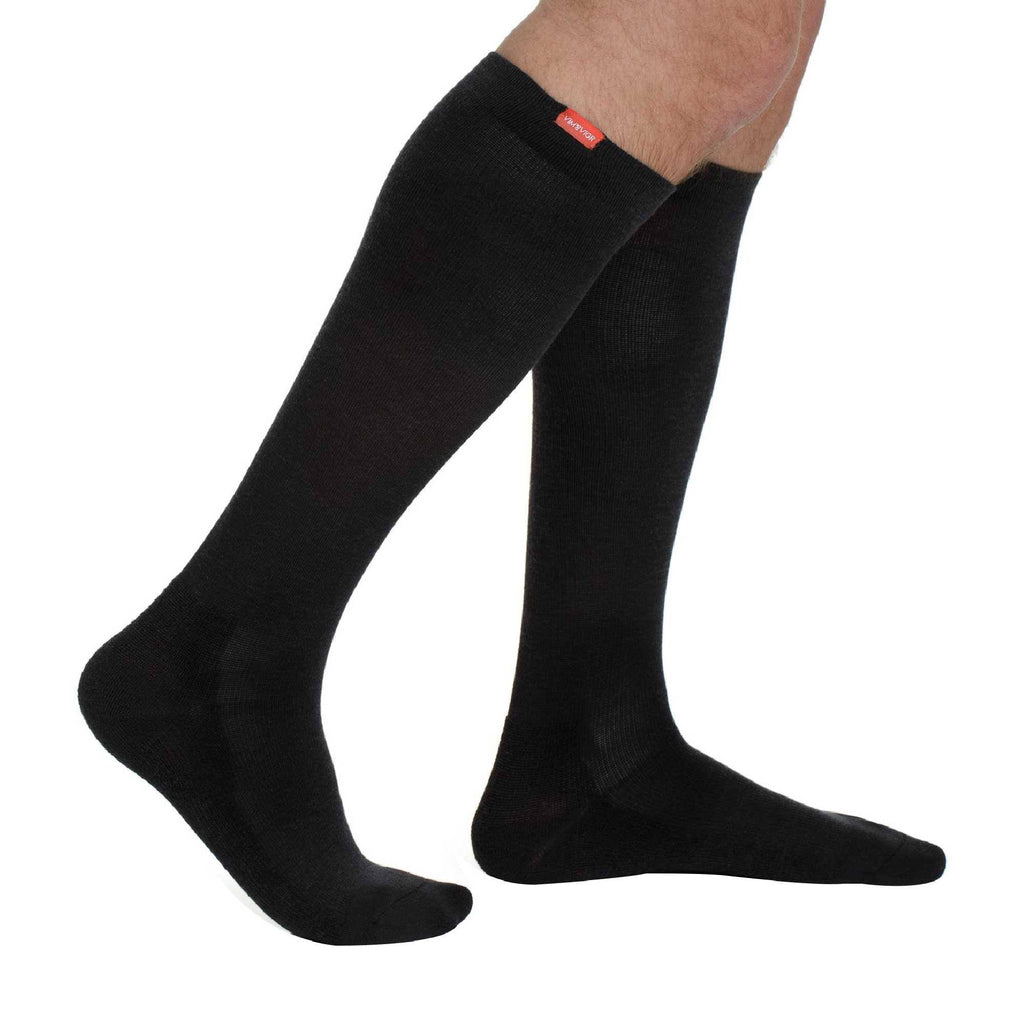 1 Pack Wide Calf Moisture Wicking Nylon Graduated Compression Socks | 15-20 mmHg