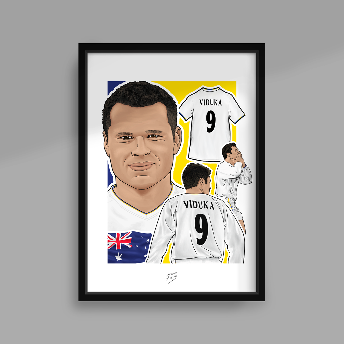 Mark Viduka Leeds Legend Poster Print