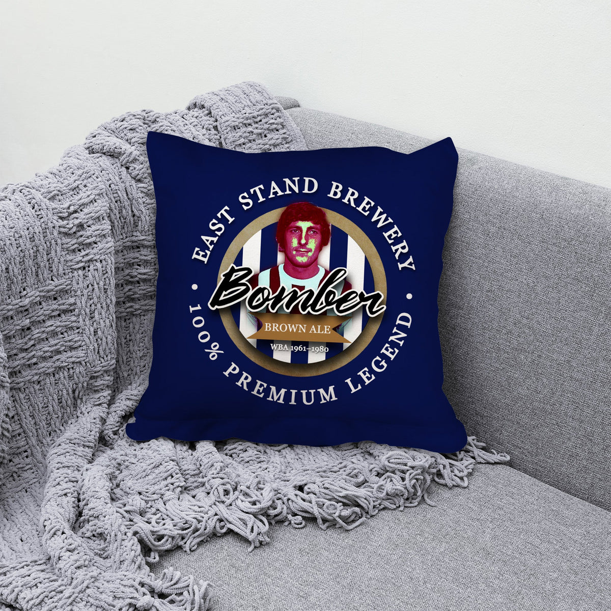 West Brom Brown - Football Legends - Cushion 10"