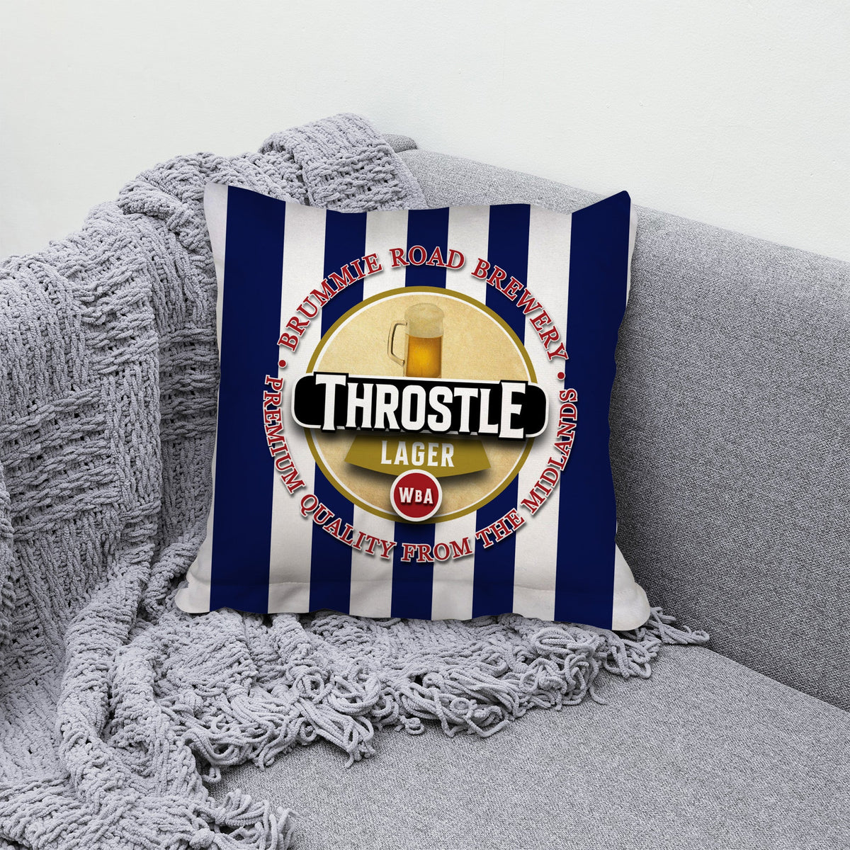 West Brom Throstle - Football Legends - Cushion 10"