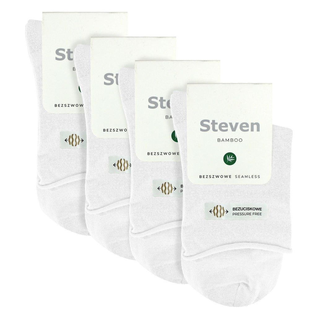 4 Pairs Ladies Bamboo Sensory Socks - Soft Seamless All Day Comfort Socks