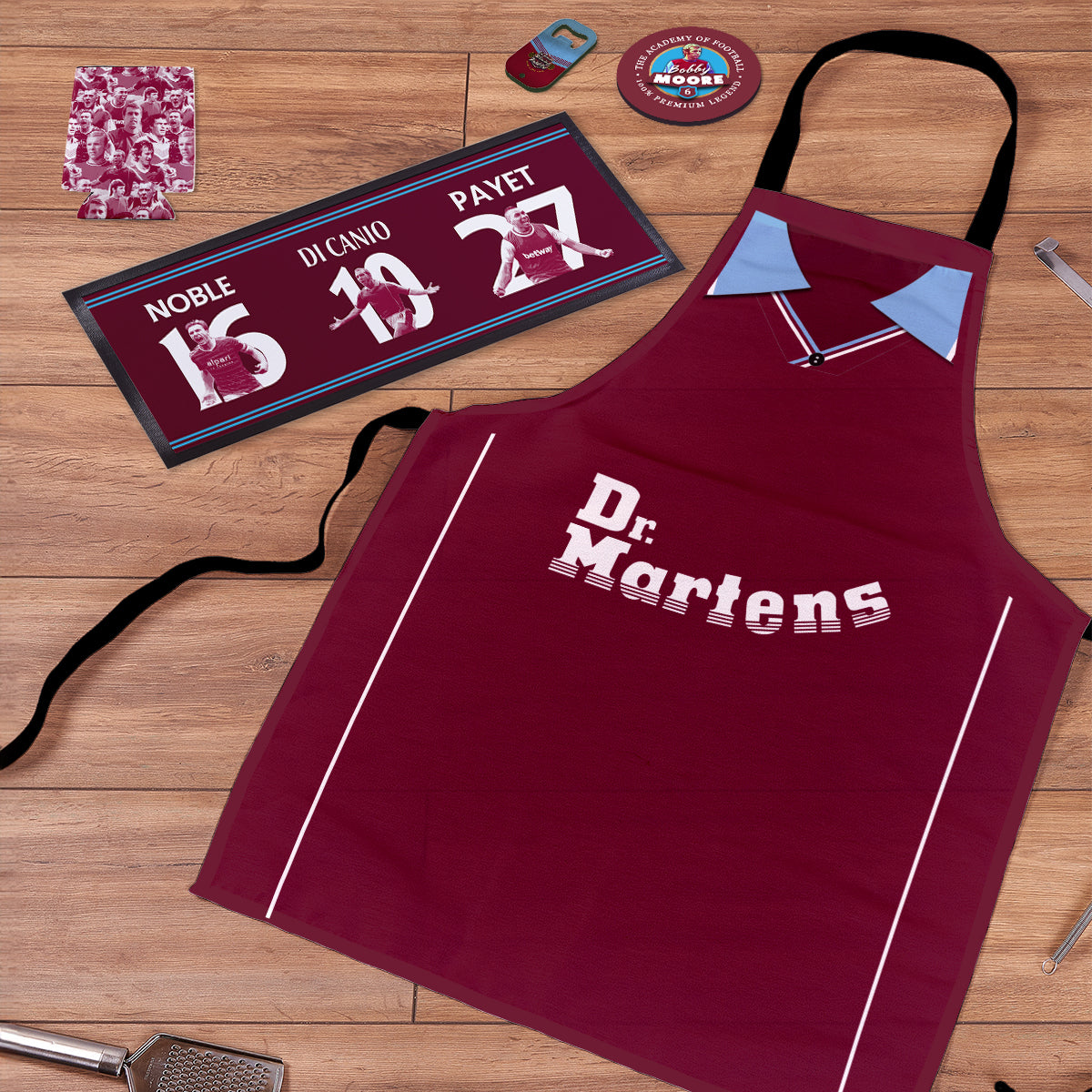 West Ham Football BBQ Box Bundle | Retro Man-Cave Set
