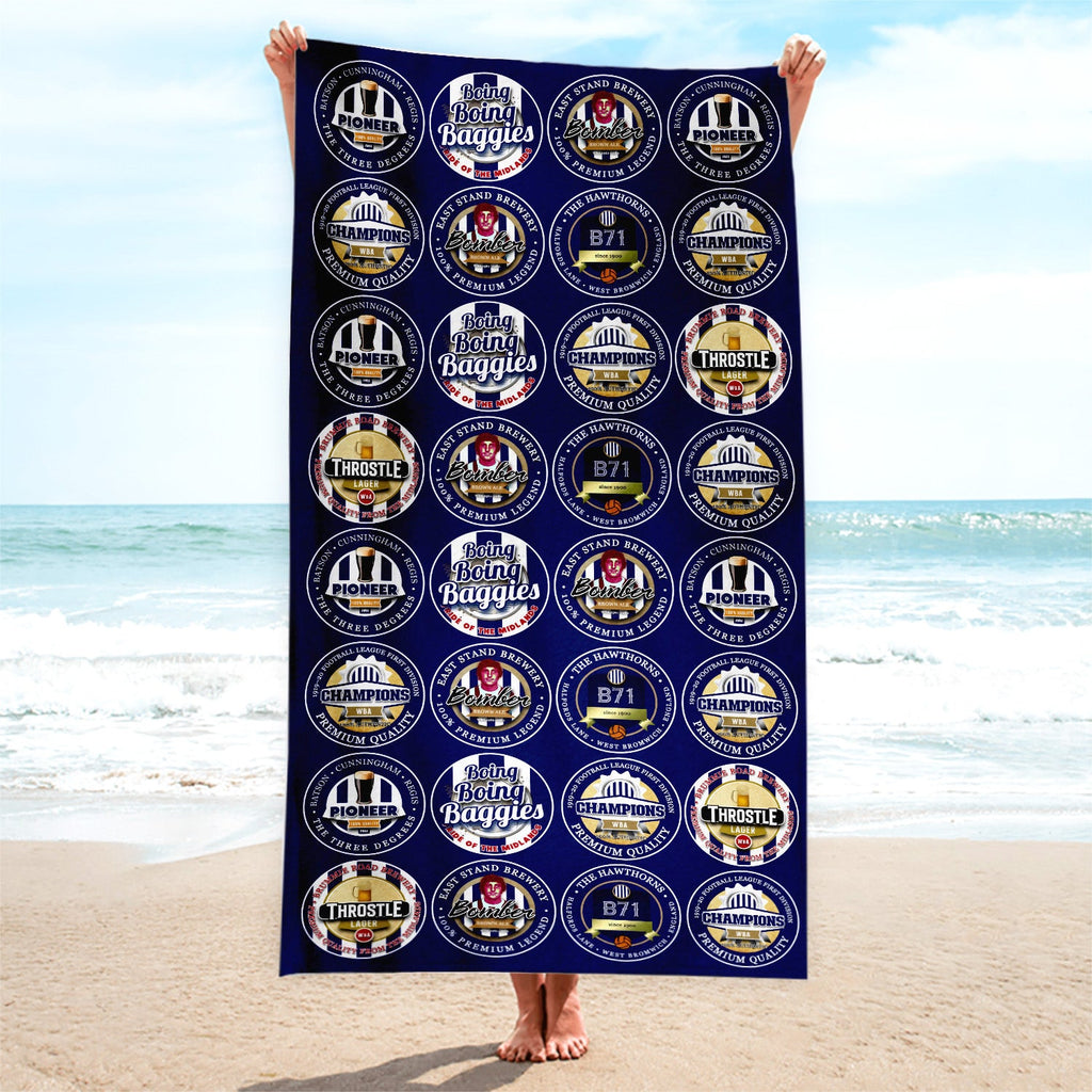 West Ham - Football Legends - Microfibre Beach Towel - 150cm x 75cm