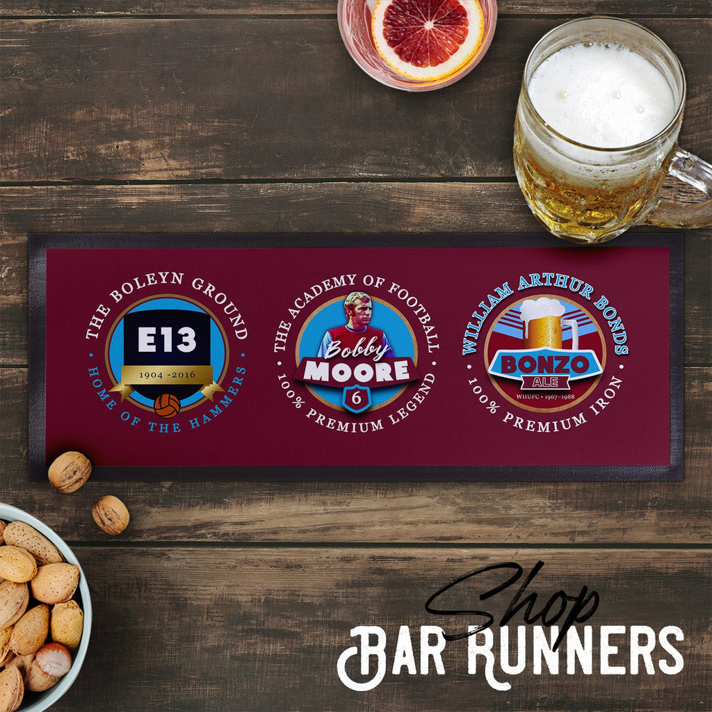 West Ham - Football Legends - Bar Runner