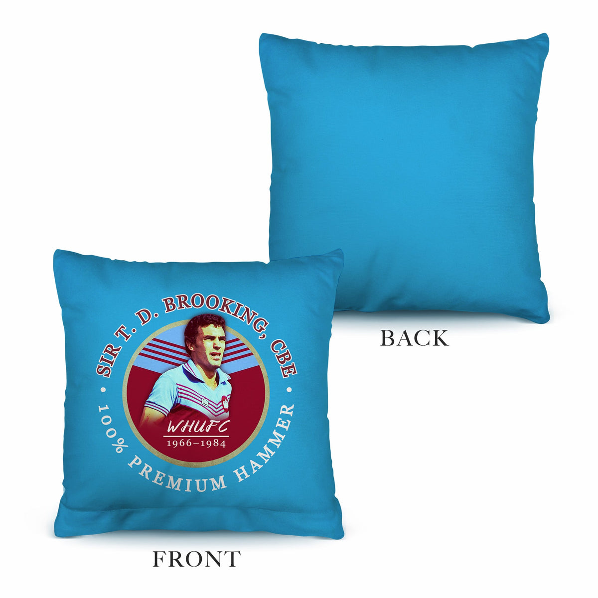 West Ham Brooking - Football Legends - Cushion 10"