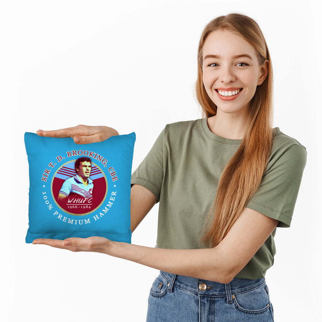 West Ham Brooking - Football Legends - Cushion 10"