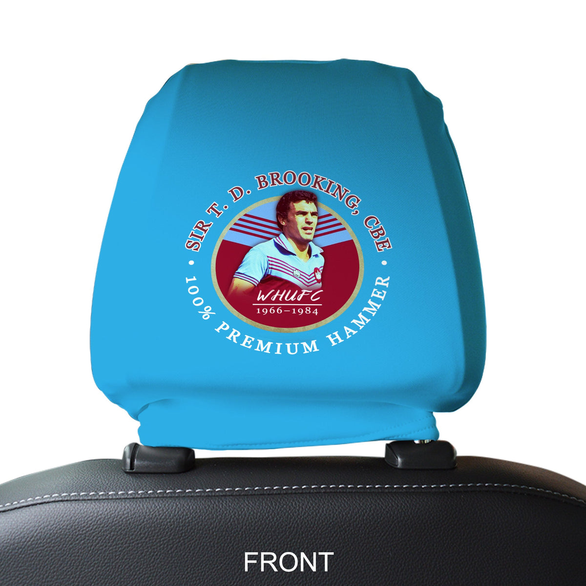 West Ham Brooking - Football Legends - Headrest Cover