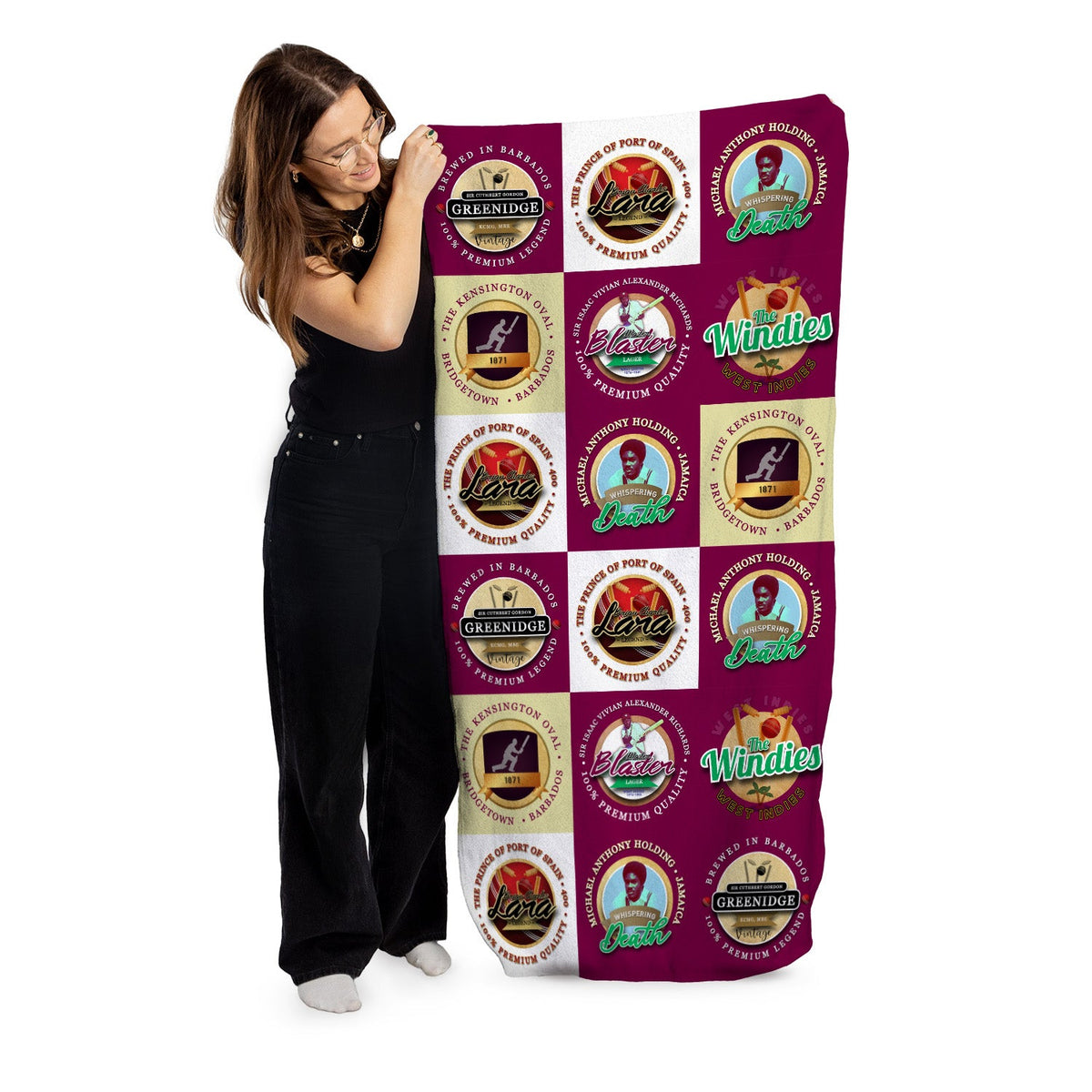 West Indies Greenidge Cricket - Legend Collection - Beach Towel