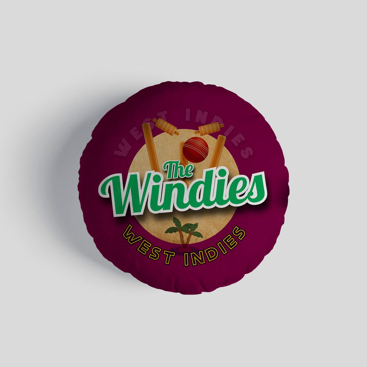West Indies Windies  - Legend Collection - Circle Cushion 14"