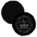 Platinum Jubilee Black - Round Cushion - 24"
