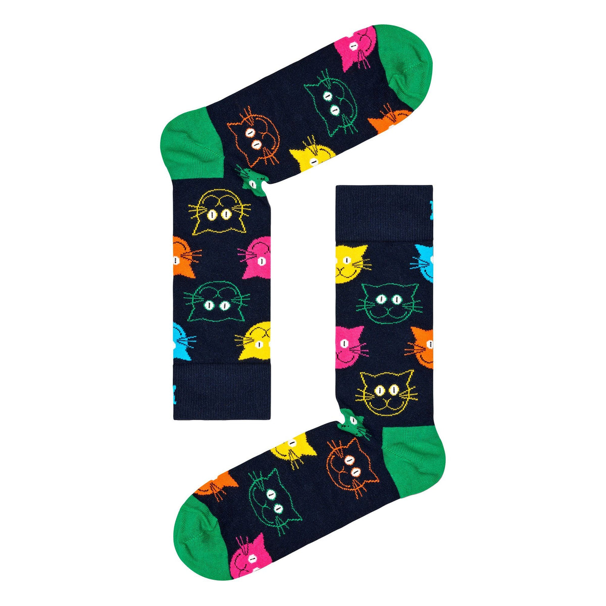 3 Pack Mens & Ladies Mixed Cat Socks Gift Set