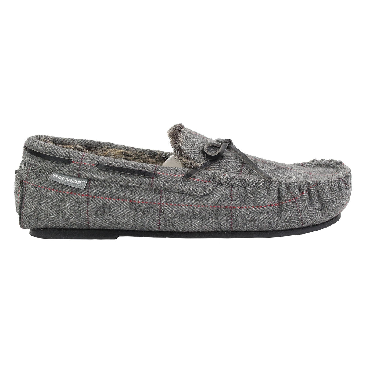 Mens Moccasin Slippers with Memory Foam