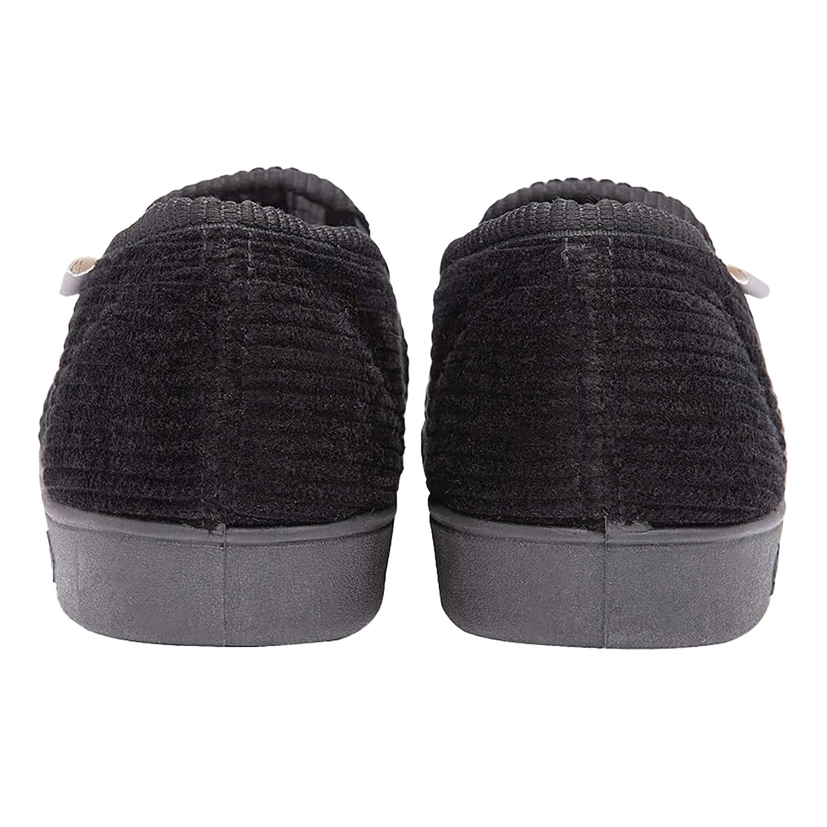 Mens Tartan Lined Slippers With Memory Foam