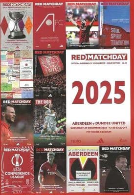 Aberdeen 2025/2026 Official Home Matchday Programmes
