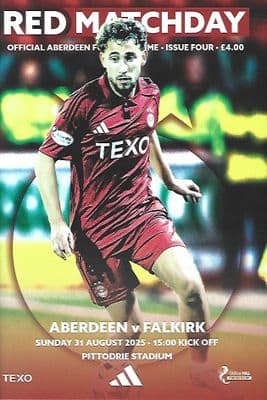 Aberdeen 2025/2026 Official Home Matchday Programmes